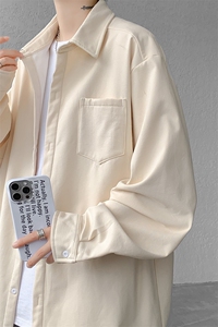 8XL-M 长袖衬衫男休闲牛津纺纯棉衬衣打底外套CS517P55控78图片
