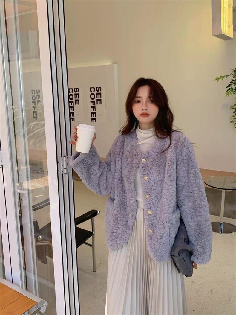 皮毛一体外套，其它，ZMZF