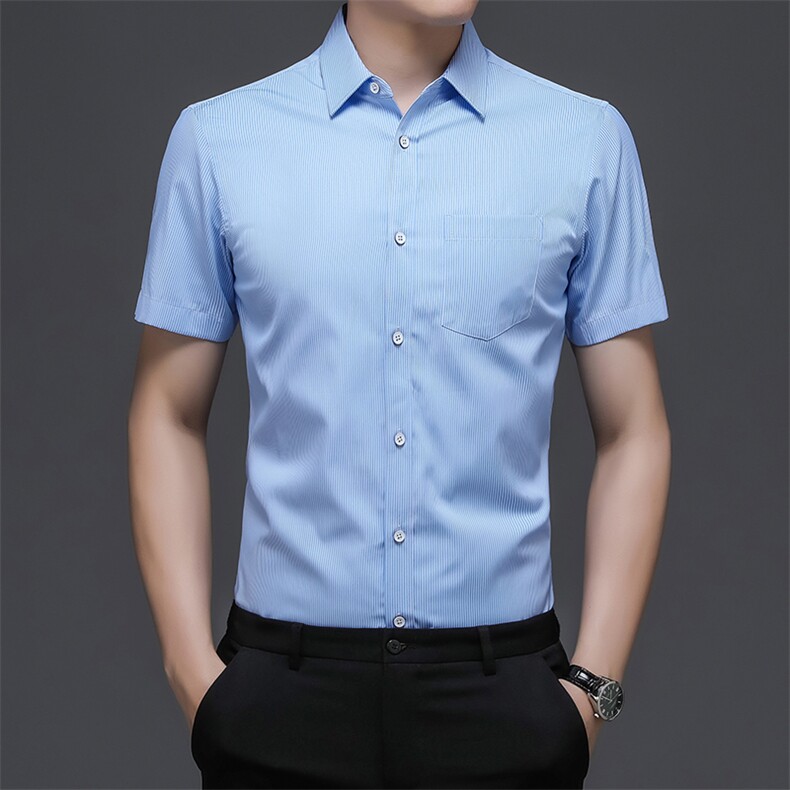 AD22109钱塘2020-3夏季男士商务休闲精品短袖衬衣P53图片
