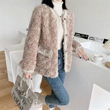 三七毛小香风外套，其它，有声有色