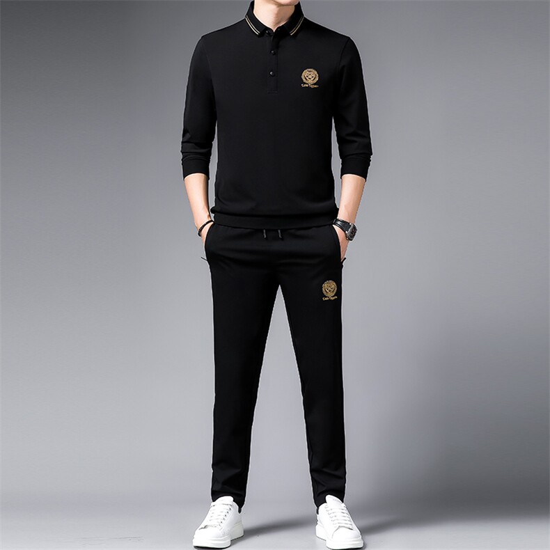 SA9661-2钱塘2020-2中年男士商务休闲简约百搭冬季厚款套装P152图片
