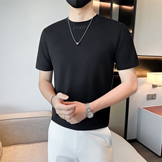 店主风男士圆领套头针织衫男新款修身刺绣毛衣301A-1/M11/P55控75，男装针织衫/毛衣，星座301A-1