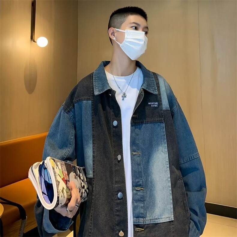 秋季青春流行男夹克文艺潮牛仔外套 JK614 P68图片