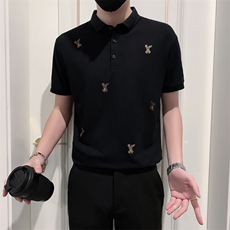 B340-PL89432023夏季新款短袖刺绣POLO衫男T恤P58控价78，男装Polo衫，电商B340