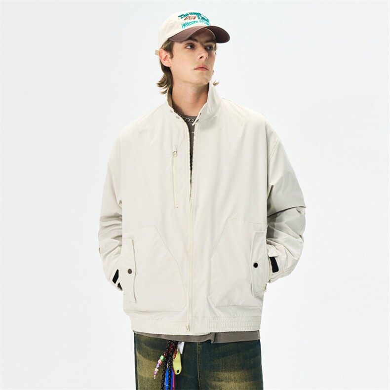 2026春秋新款现货户外夹克男纯色立领外套DSA157B-J2506-特P75，男装夹克，电商A157B