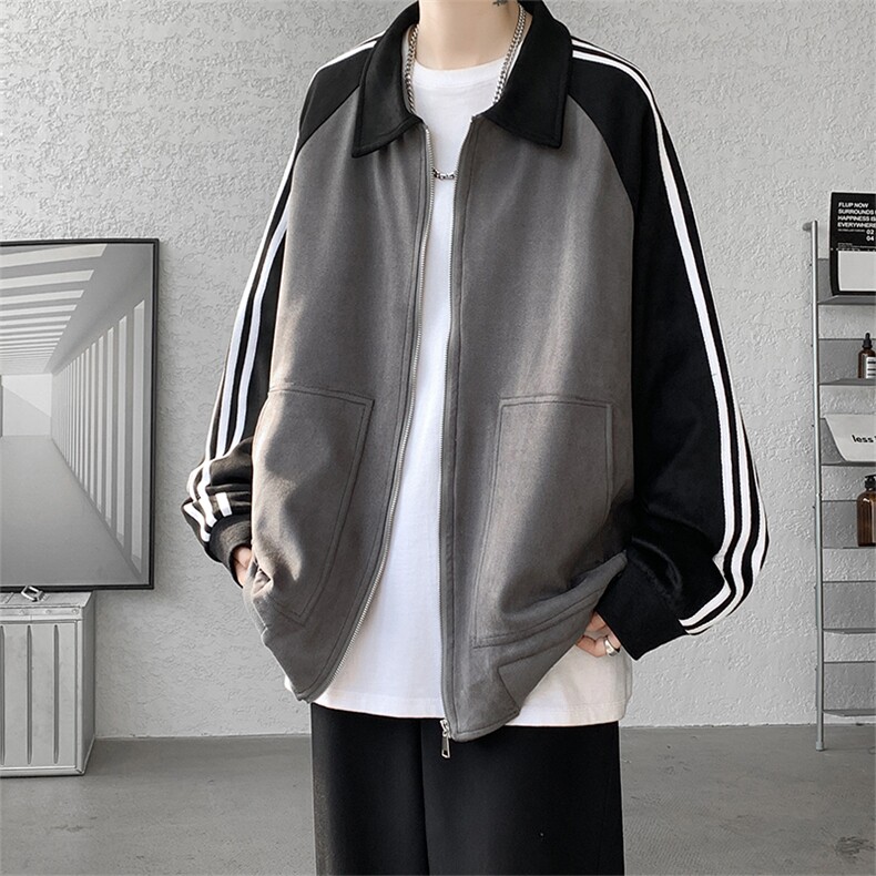 现货 JK7848-特P70 大码外套秋冬重磅麂皮绒高品质夹克抖音品质图片