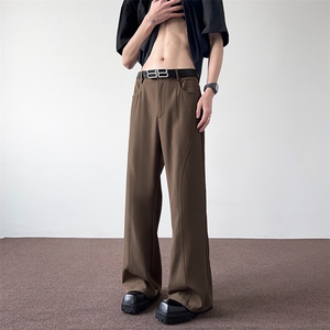 07春夏季新款男女微喇垂感百搭小西裤痞休闲裤XZ211-1-K2418-P50图片
