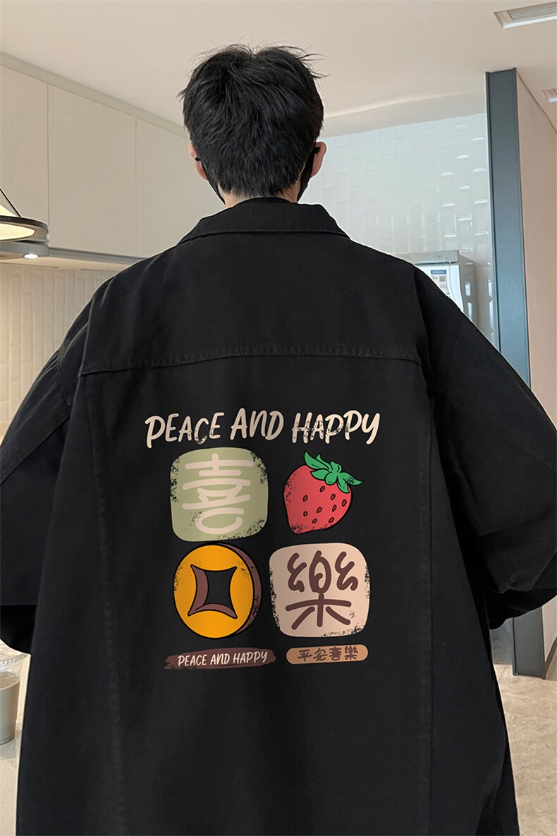 牛仔夹克男大码牛仔外套男茄克NJ77322-P60加绒款-P75,男装夹克,电商A040