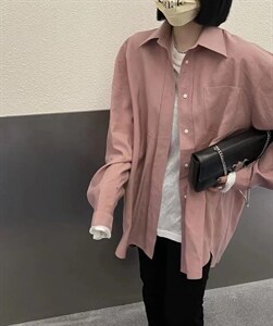 春季新款莫兰迪色系衬衣图片