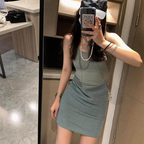 辣妹针织背心裙，女装背心吊带，XTZ style