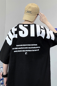货足8XL-M 高街美式纯短袖T恤男2023夏季新款胖子半袖大码体恤图片