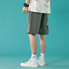 ！2023夏季潮流袖标男士短裤百搭五分裤四分裤中裤DK01P30，男装休闲裤，电商B220