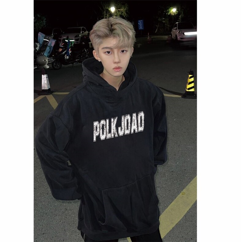 重磅水洗黑连帽卫衣男A701-P65,男装卫衣,星座1007（原301D）