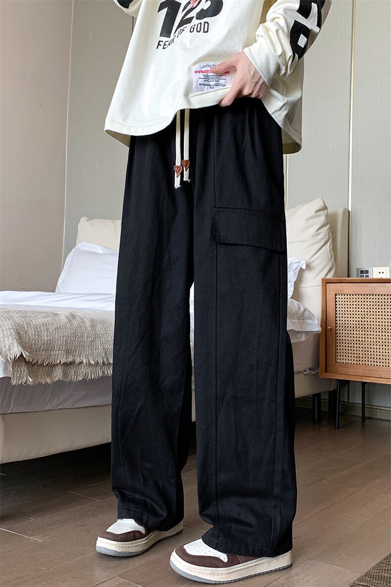 8XL-M特大码工装裤男长裤时尚潮牌宽松型纯色美式休闲裤K925P60,男装休闲裤,电商D206-1