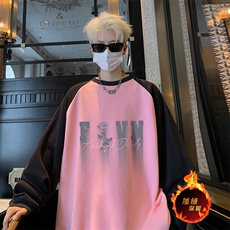 抖音得物高品质重磅二开全棉阔版支持退换360克插肩圆领卫衣0109，男装卫衣，电商A486