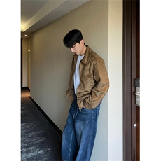 1005-1-FW033-P88控138秋季韩版复古麂皮绒夹克外套，男装夹克，星座1005-1