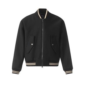 大货DJKT9214-批63秋冬美式复古重磅廓形短宽棒球服图片