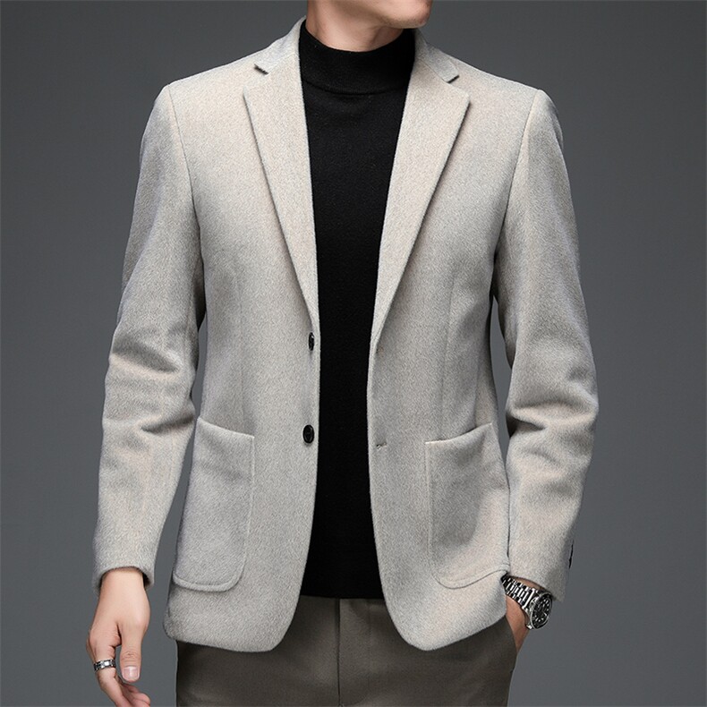 休闲西装外套男2023春秋季新款中年男装西服上衣单件时尚百搭男装,男装西服,电商B212（原钱塘6029）