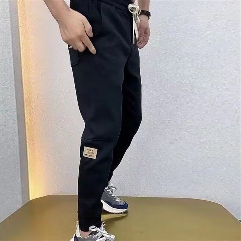 百搭卫裤宽松弹力小脚运动长裤常规束脚裤宽松型春秋束脚青少年潮,男装休闲裤,星座506A