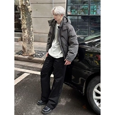 网图现货美式宽松连帽设计感加厚棉服MY2530特P90，男装棉衣，星座205-3