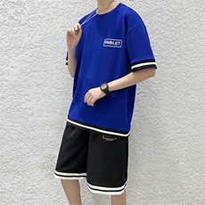 TZ01加色克莱因蓝TZ01-P45，男装休闲套装，电商A161-2