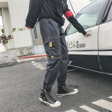 港风19春夏男新款港风潮流Q收脚裤子714-3v，男装休闲裤，星座1404-3