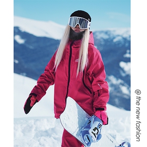 连帽抗寒防风保暖男女中性风加绒加厚连帽滑雪服HF93-P185控288图片