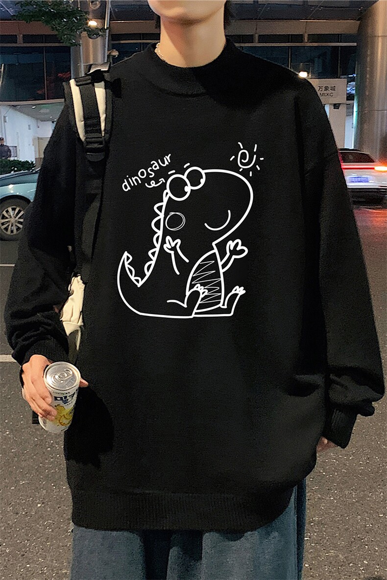 M18172-P45加绒款-P65半高领毛衣男士大码针织衫男毛线衣男,男装针织衫/毛衣,电商A040