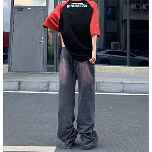 美式牛仔裤男款秋季长裤潮 NB69 P78图片