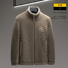 冬季保暖摇粒绒立领羽绒服男青年时尚潮羊羔绒休闲外套宽松加大码，男装羽绒服，电商B212（原钱塘6029）