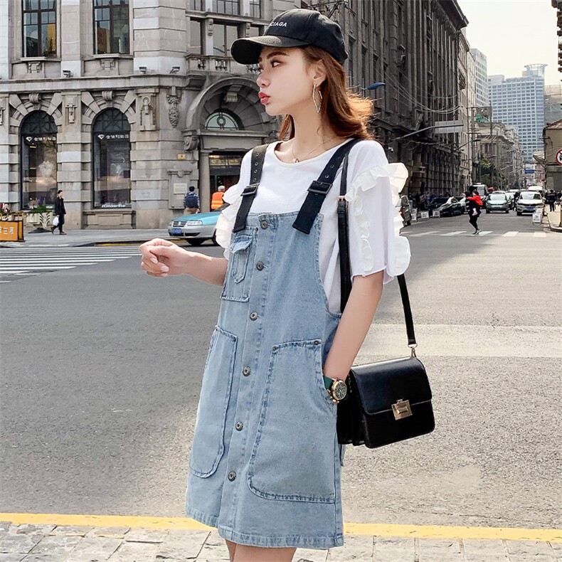 连衣裙2021年夏季时尚简约个性潮流中长款背带裙,女装套装/套裙,钱塘布衣