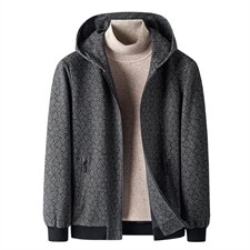 常规款呢子外套男21秋冬季新款连帽夹克外套休闲呢子ZG2511-P200,男装夹克,电商B212（原钱塘6029）