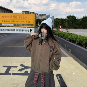现货高质量 座山雕毛领棉服男女冬季cleanfit工装外套MF389-P115图片