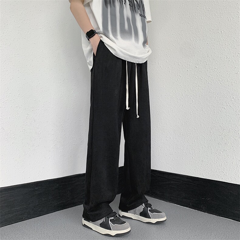 抖音品质麂皮绒字母刺绣直筒休闲裤运动裤313A-1-NK103-P45控58,男装休闲裤,星座808A-1