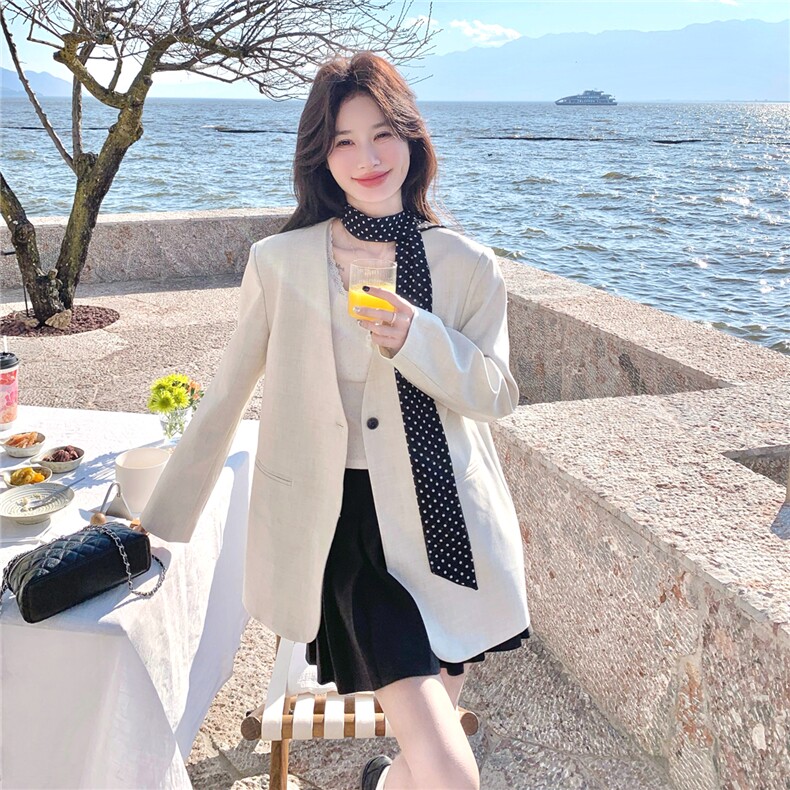 【新款】2026设计感飘带西装外套2C031-712-P160-K258,女装西装,2C031