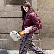水衣源2767款时尚纯色短款洋气加厚保暖羽绒服女冬季潮品，女装羽绒服，水衣源