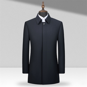BJ8082四季款新款男士礼服西装修身商务休闲男装中山装两件套装图片