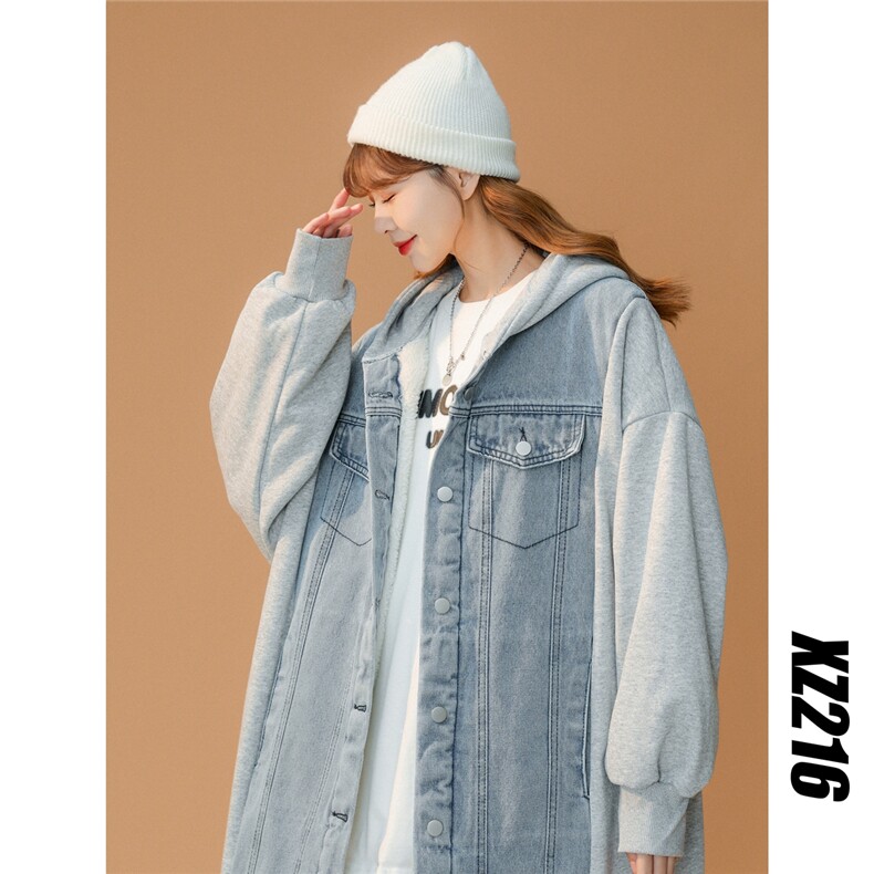 XZ216-BK97-棉衣P128常规夹克P1182021男女情侣牛仔棉衣外套,女装棉衣/棉服,星座716-5（原216-1）