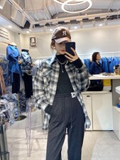 磨毛格子衬衣，其它，莎奈儿