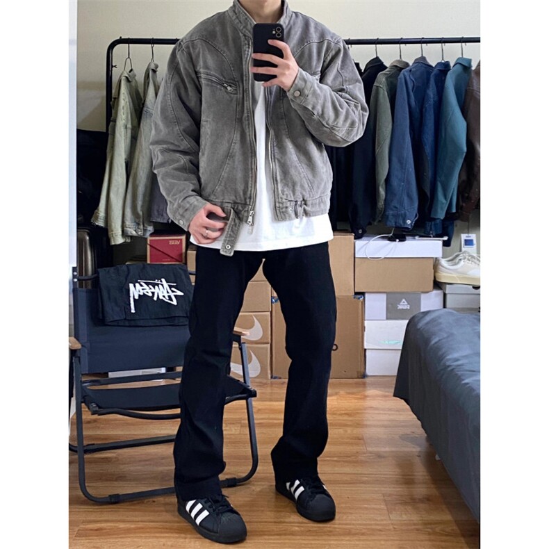 【有货】cleanfit短款哈灵顿外套男美式重工工装夹克JK04CC-特P78,男装夹克,星座1007（原301D）