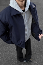 港风2025冬装飞行员夹克棉服厚外套男装冬季宽松翻领棉衣S374特75，男装夹克，电商A233-1