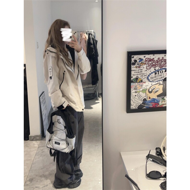 网图有货 秋季单冲三防冲锋衣防风防水登山服外套男女 A795-P48图片