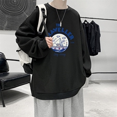 5XL华夫格卫衣男大码胖子圆领长袖t恤HW76410-P30，男装T恤，电商A040