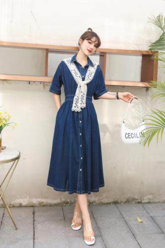 新款夏季牛仔连衣裙，小披肩好淑女！，女装连衣裙，春信拙源