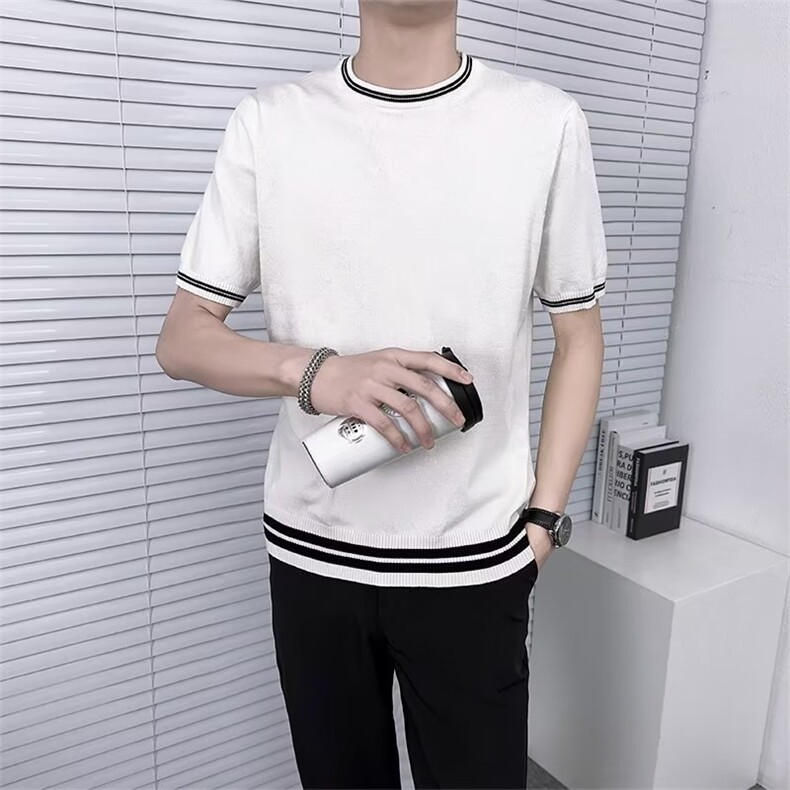 男士短袖T恤韩版潮流宽松打底衫男装衣服潮牌百搭半袖体TM22,男装T恤,星座1116A-2（原606A-1）