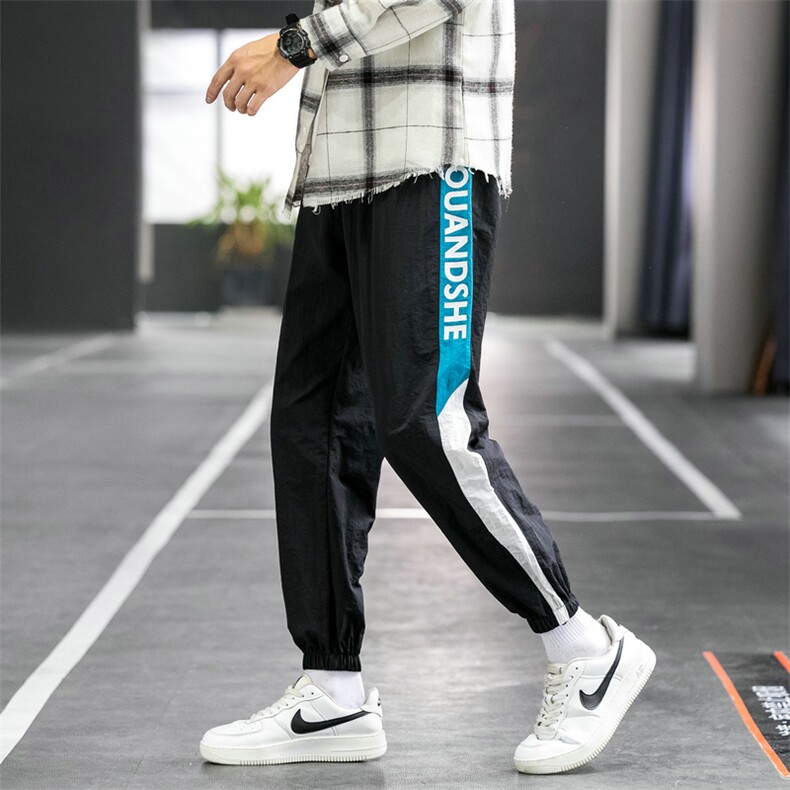 2021春秋新款宽松工装裤九分裤束脚裤潮牌男士休闲裤DS948T,男装休闲裤,电商A102
