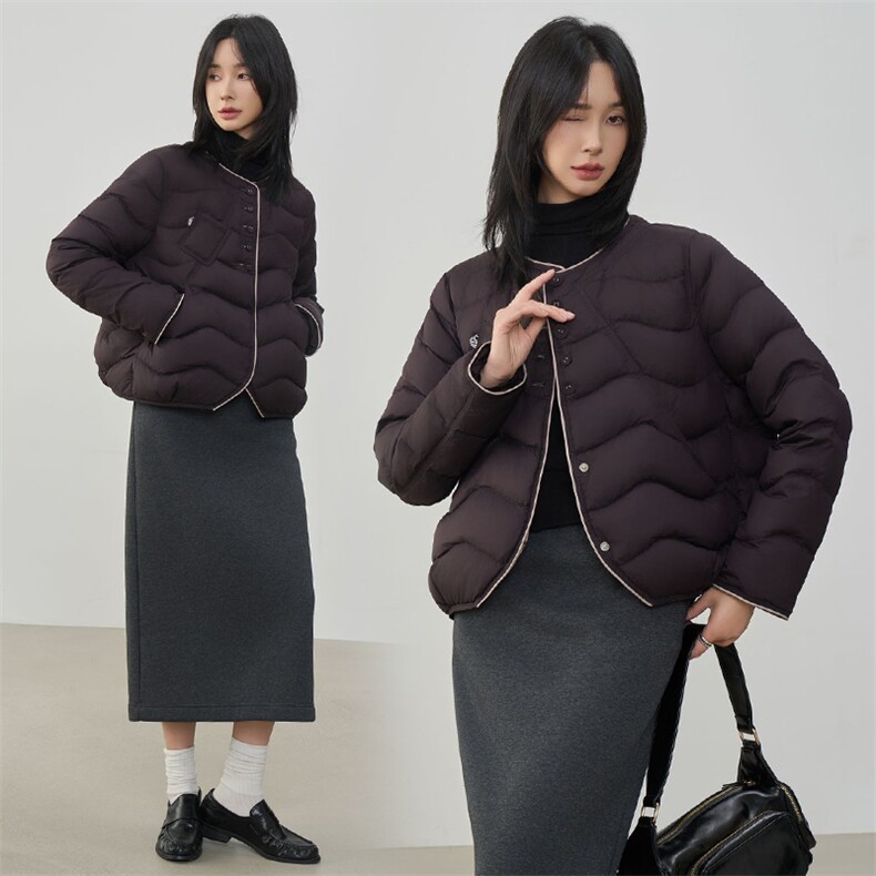 现货2025年冬季新款90白鸭绒休闲风羽绒服女,女装羽绒服,阳光伊恋
