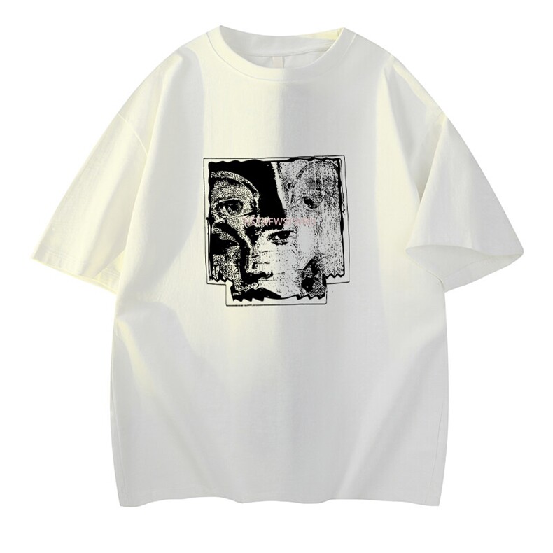 可设48小时发货支持抖音得物来样二开230克重磅美式短袖t恤MT357,男装T恤,电商A486