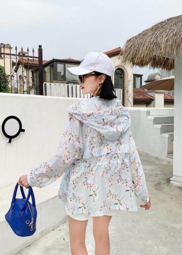 夏季新款短款防晒衣，女装，火红