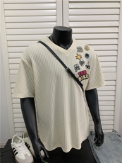 XZ809A/JXL02/P25/控38240克鸡心领肌理感印花短袖T恤，男装T恤，星座809A(原222-1)